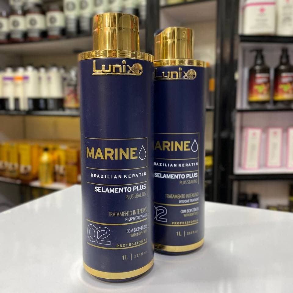 کراتین مو لونیکس مدل Marine Selamento Plus حجم 1000 میل | Lunix Brazilian Keratin — تصویر ۴