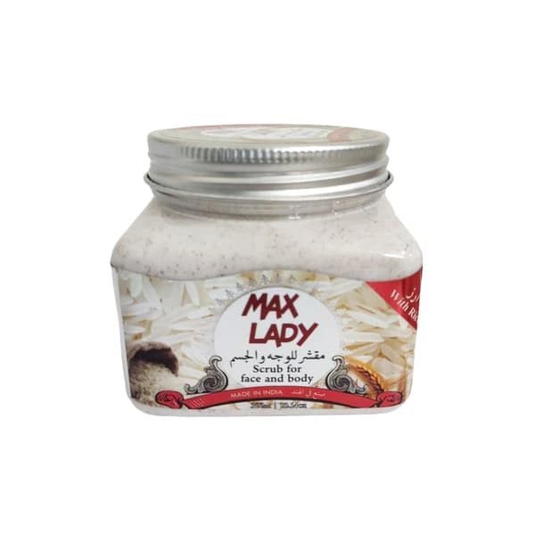 اسکراب شنی صورت و بدن مکس لیدی مناسب پوست چرب 300 میل MaxLady Scrub — تصویر ۴