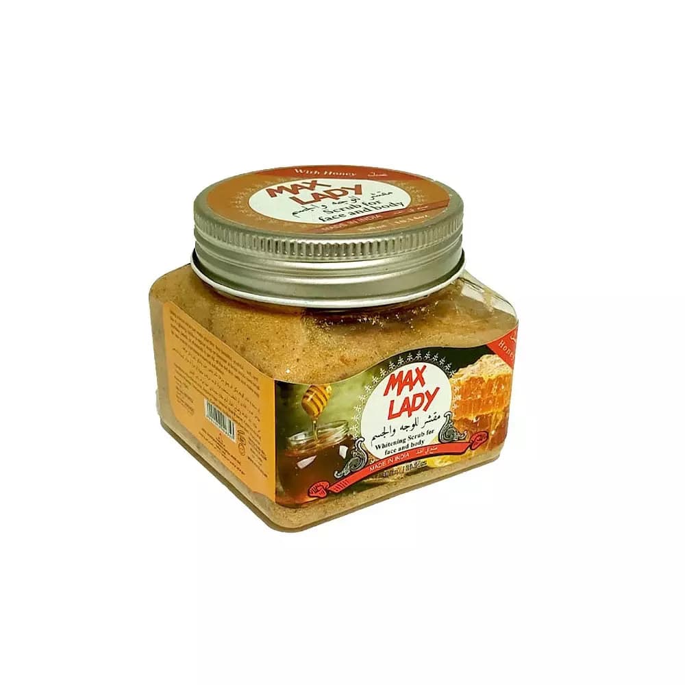 اسکراب شنی صورت و بدن مکس لیدی مناسب پوست چرب 300 میل MaxLady Scrub — تصویر ۳
