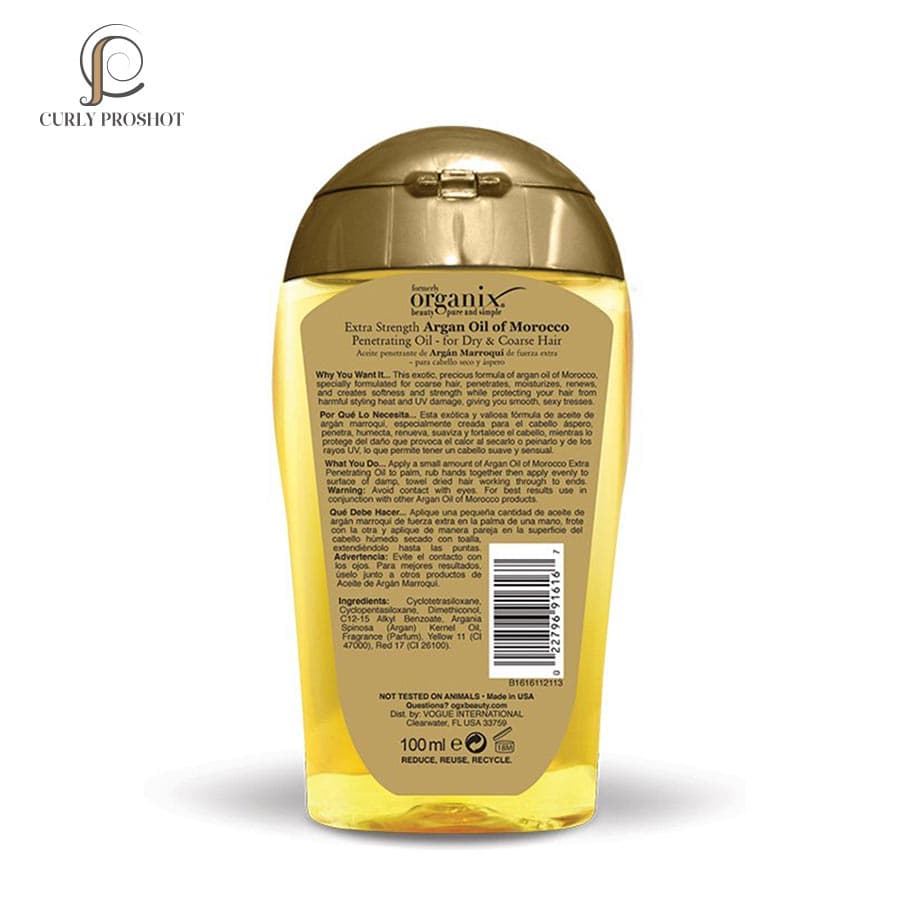 روغن آرگان موهای خشک او جی ایکس Ogx Argan Oil Dry & Coarse Hair — تصویر ۲