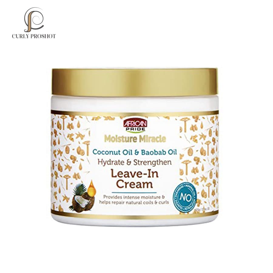 نرم کننده بعد حمام تقویتی و آبرسان آفریکن پراید African Pride Moisture Miracle Leave In Cream