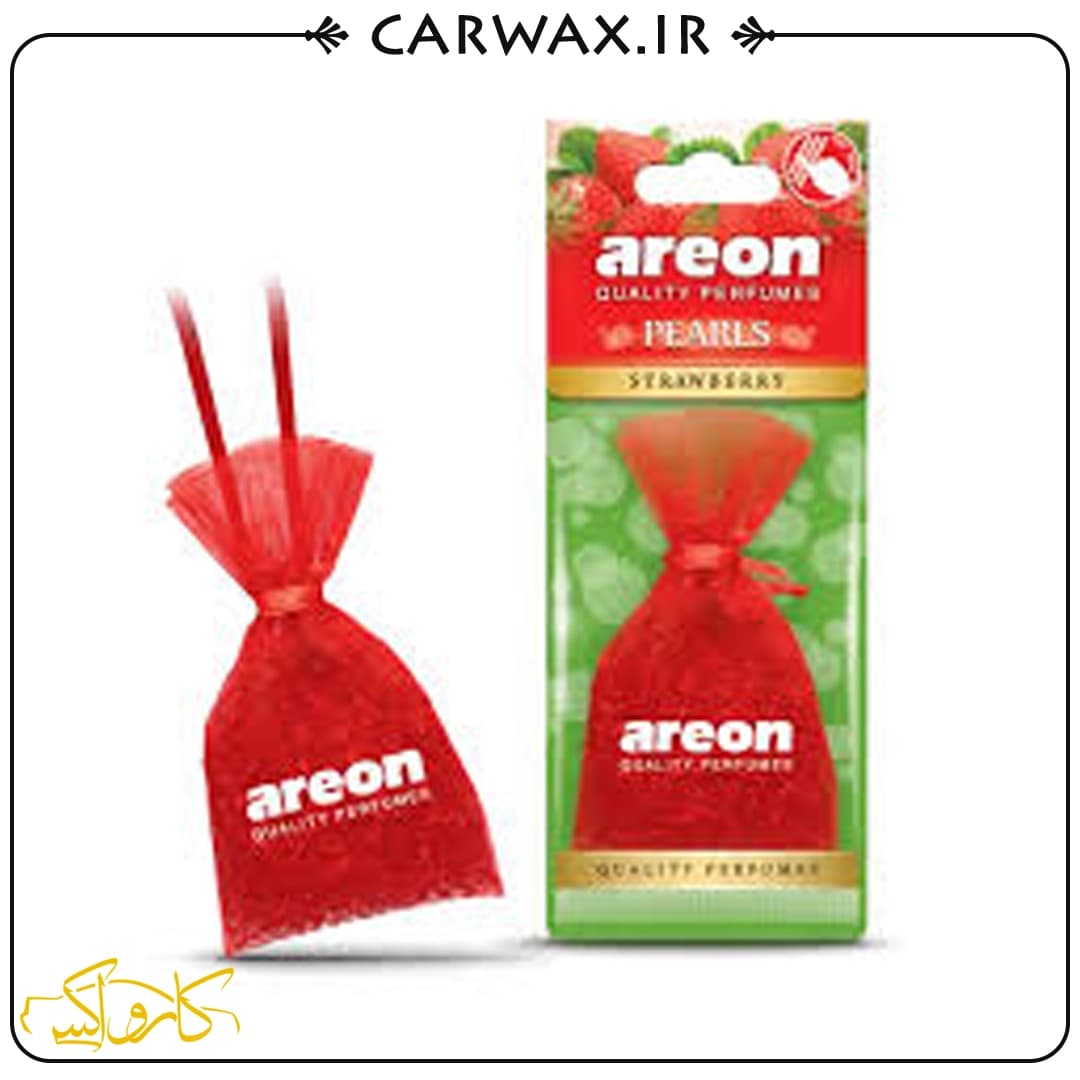 خوشبو کننده خودرو پیرلس توت فرنگی آرئون Areon Pearls Strawberry