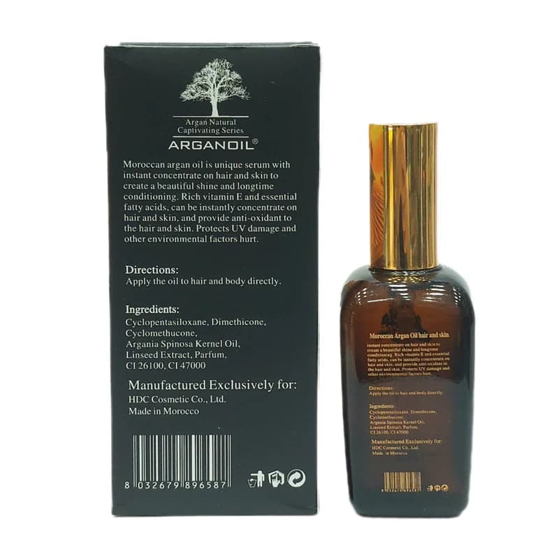 روغن آرگان خالص بدون چربی مراکشی پوست و مو moraco argan oil حجم 100 میل — تصویر ۴