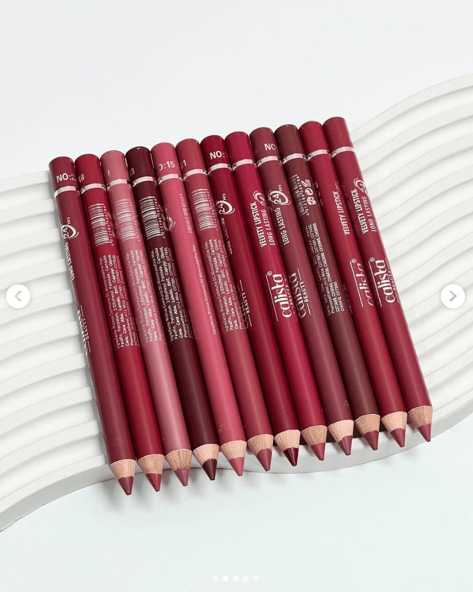 پک 12 عددی رژ لب مدادی کالیستا CALISTA Lipstick (سری A و سری B ) — تصویر ۶