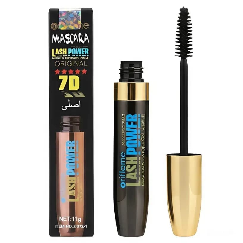 ریمل حجم دهنده و بلند کننده مژه اوریفلیم طلایی مدل Lash Power اصلی حجم 11 میل