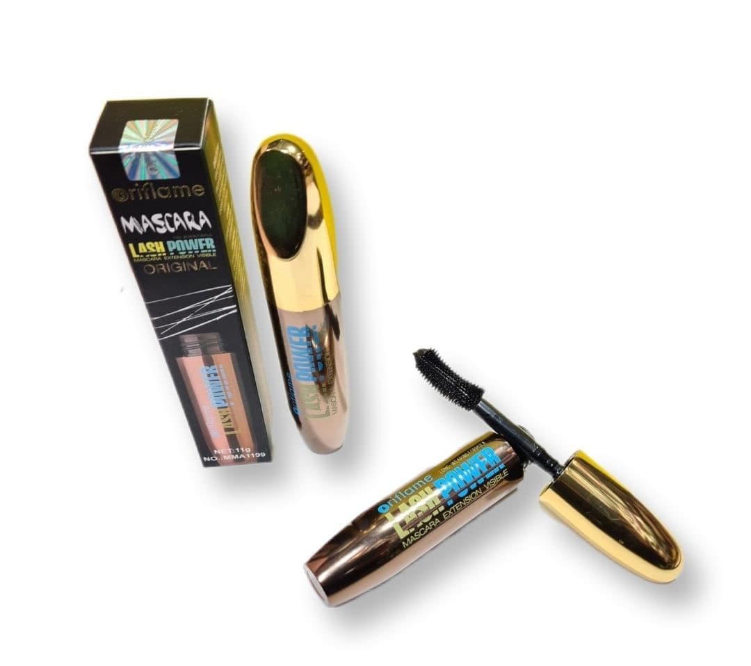 ریمل حجم دهنده و بلند کننده مژه اوریفلیم طلایی مدل Lash Power اصلی حجم 11 میل — تصویر ۳