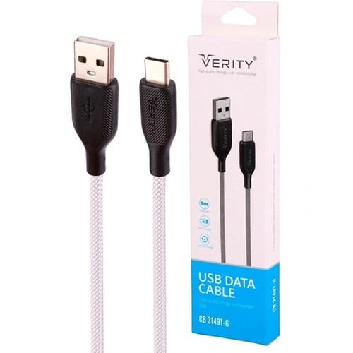 کابل فست تایپ سی VERITY مدل CB‑3161 T‑B