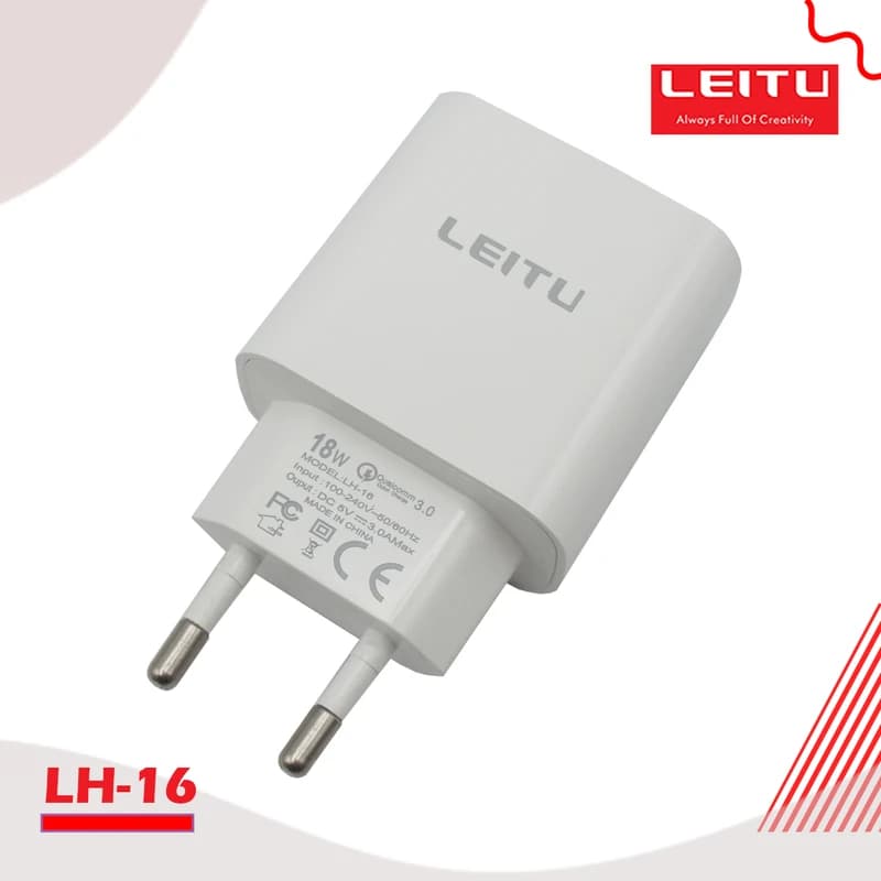شارژر دیواری لیتو مدل LH- 16 به همراه کابل تبدیل USB-C