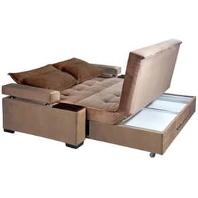 مبل تختخواب شو باکس دار دو نفره کاتن مدل 102093 — تصویر ۴