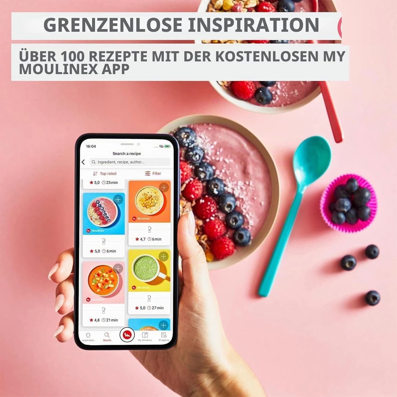 مخلوط کن مولینکس Moulinex مدل Blend Up با 8 برنامه 1000 وات — تصویر ۶