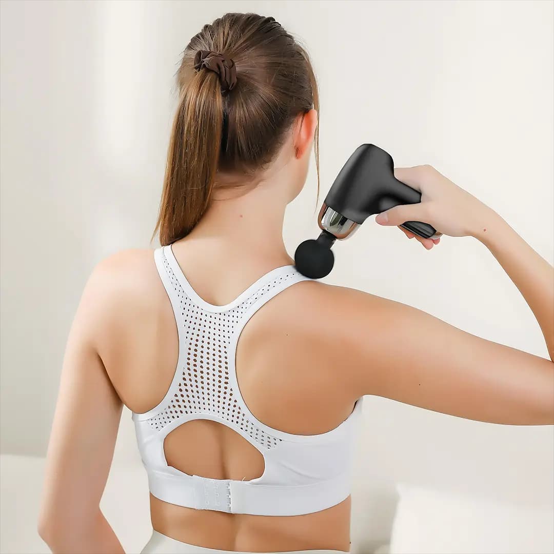 ماساژور تفنگی گرین لاین مدل Green Lion Mini Massage Gun 6 Speed Levels — تصویر ۴