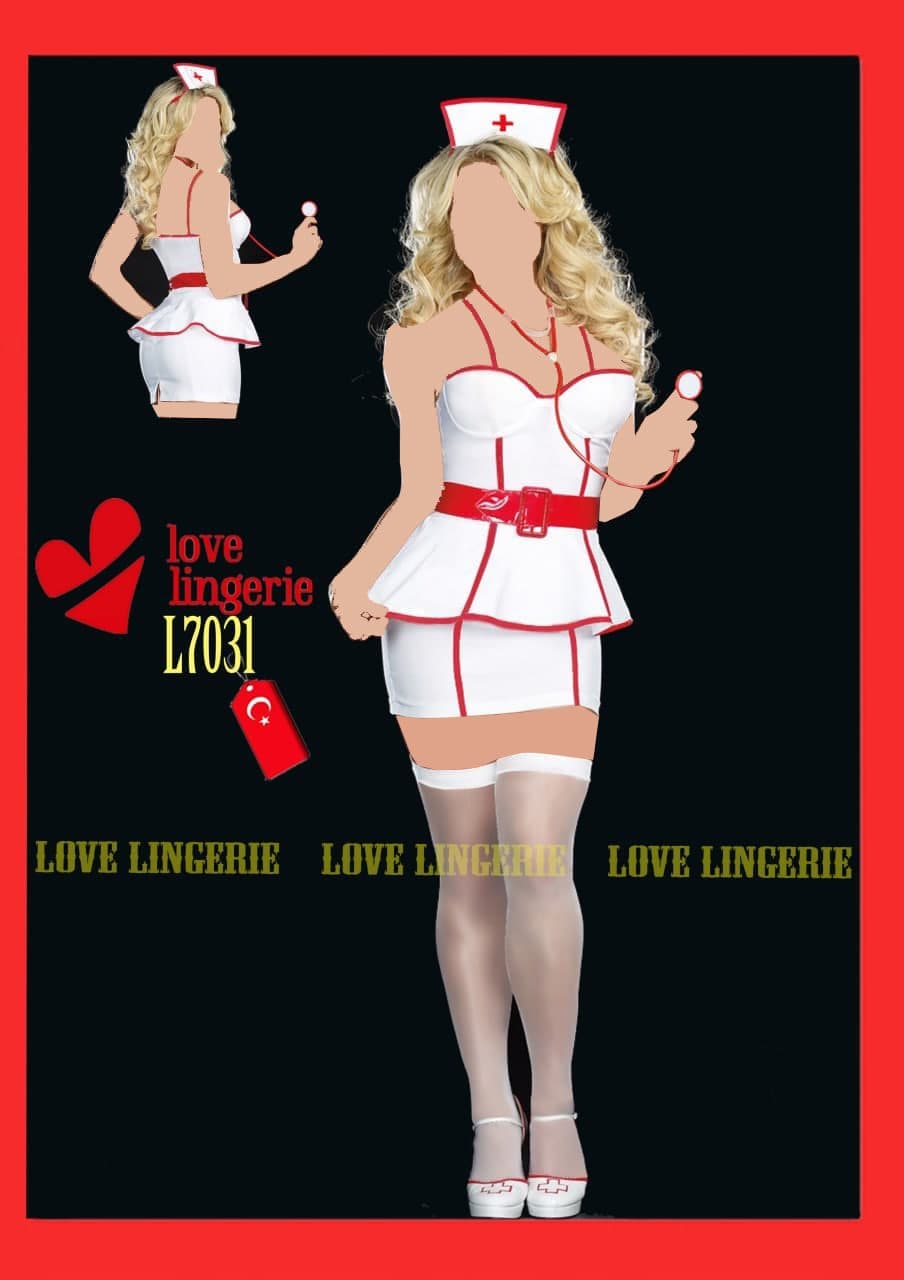 کاستوم پنج تکه پرستاری لاو لاینجری کد L7031