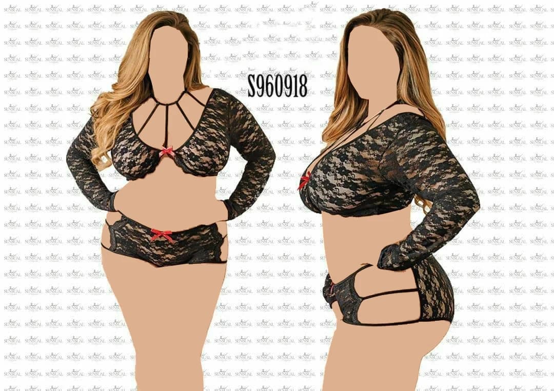 ست فانتزی سایز بزرگ Sensual کد S960918 — تصویر ۴