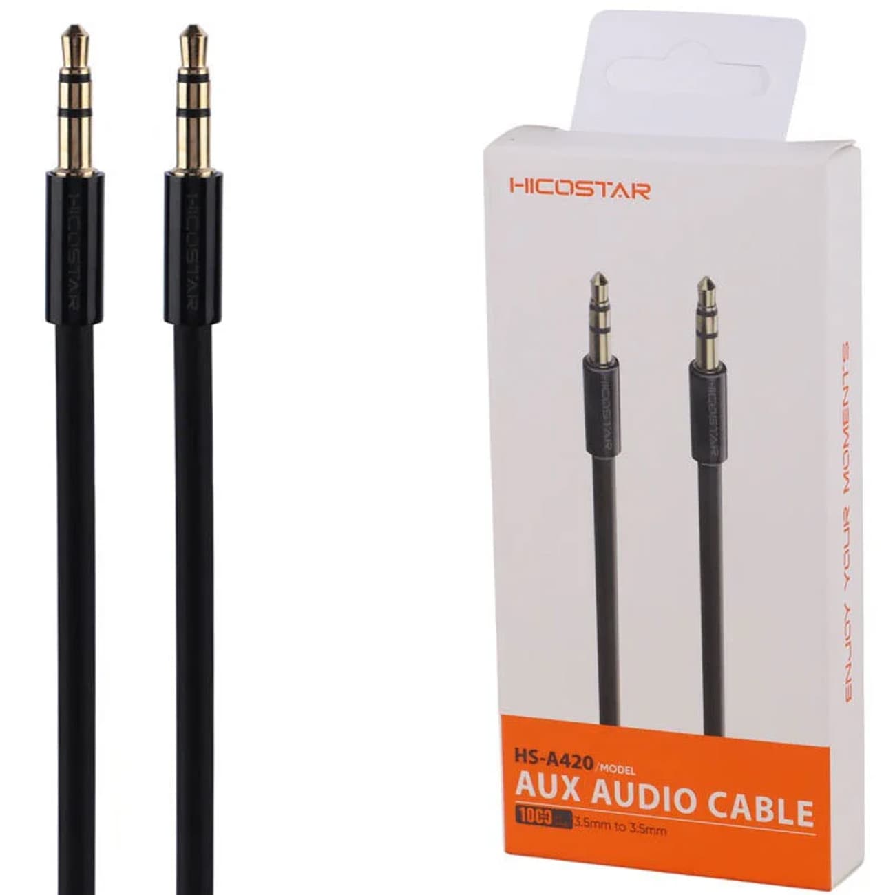 کابل انتقال صدا AUX هایکو استار HICOSTAR مدل HS-A420 یک متری — تصویر ۵