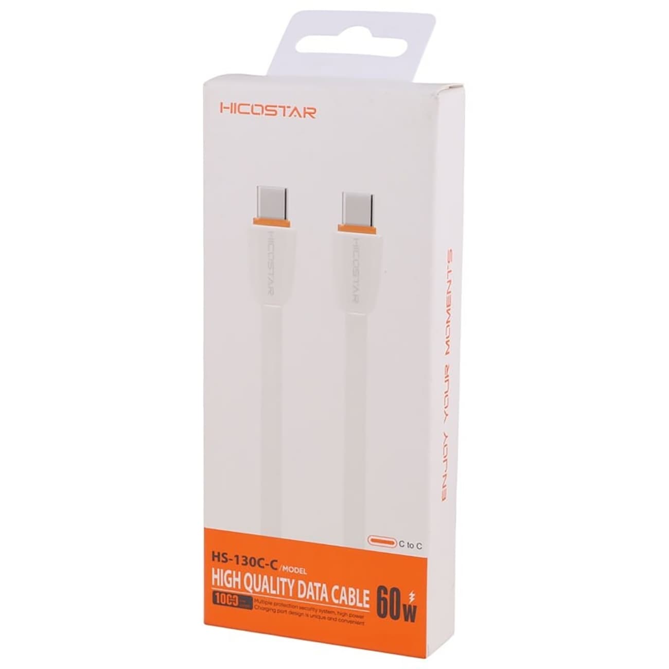 کابل تایپ سی 60 وات هایکو استار HICOSTAR مدل 130C-C طول 1 متر — تصویر ۸