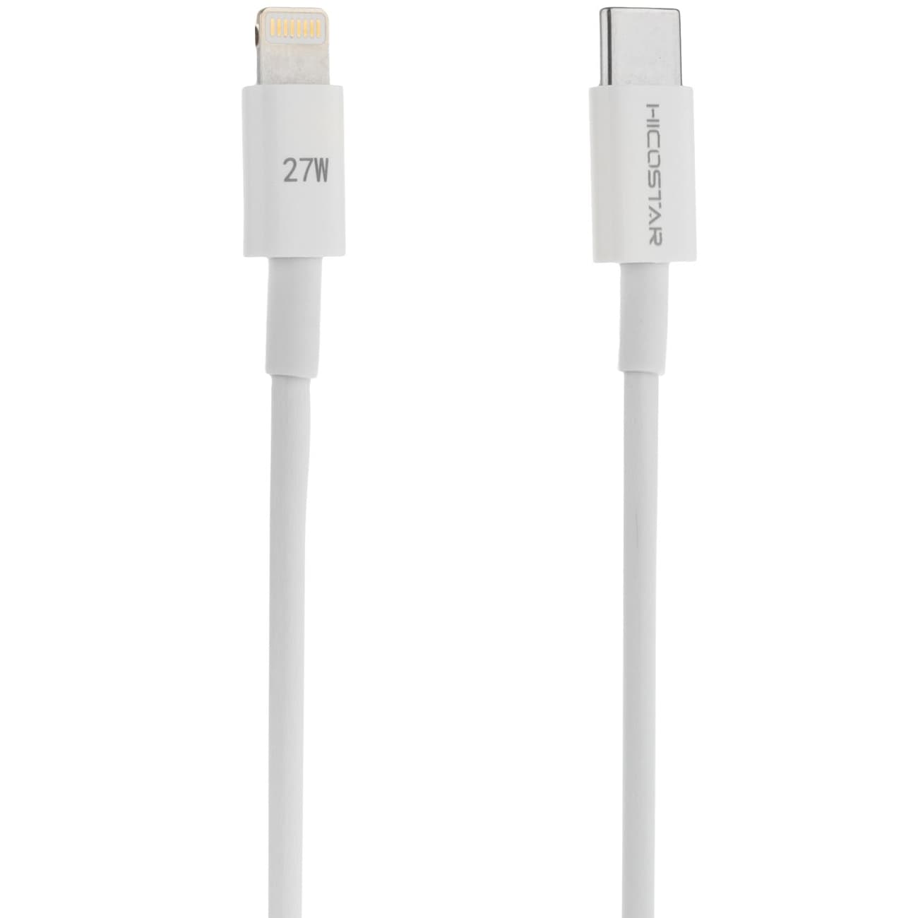 کابل تایپ سی به لایتنینگ 27 وات هایکو استار HICOSTAR مدل 120C-L یک متری — تصویر ۳