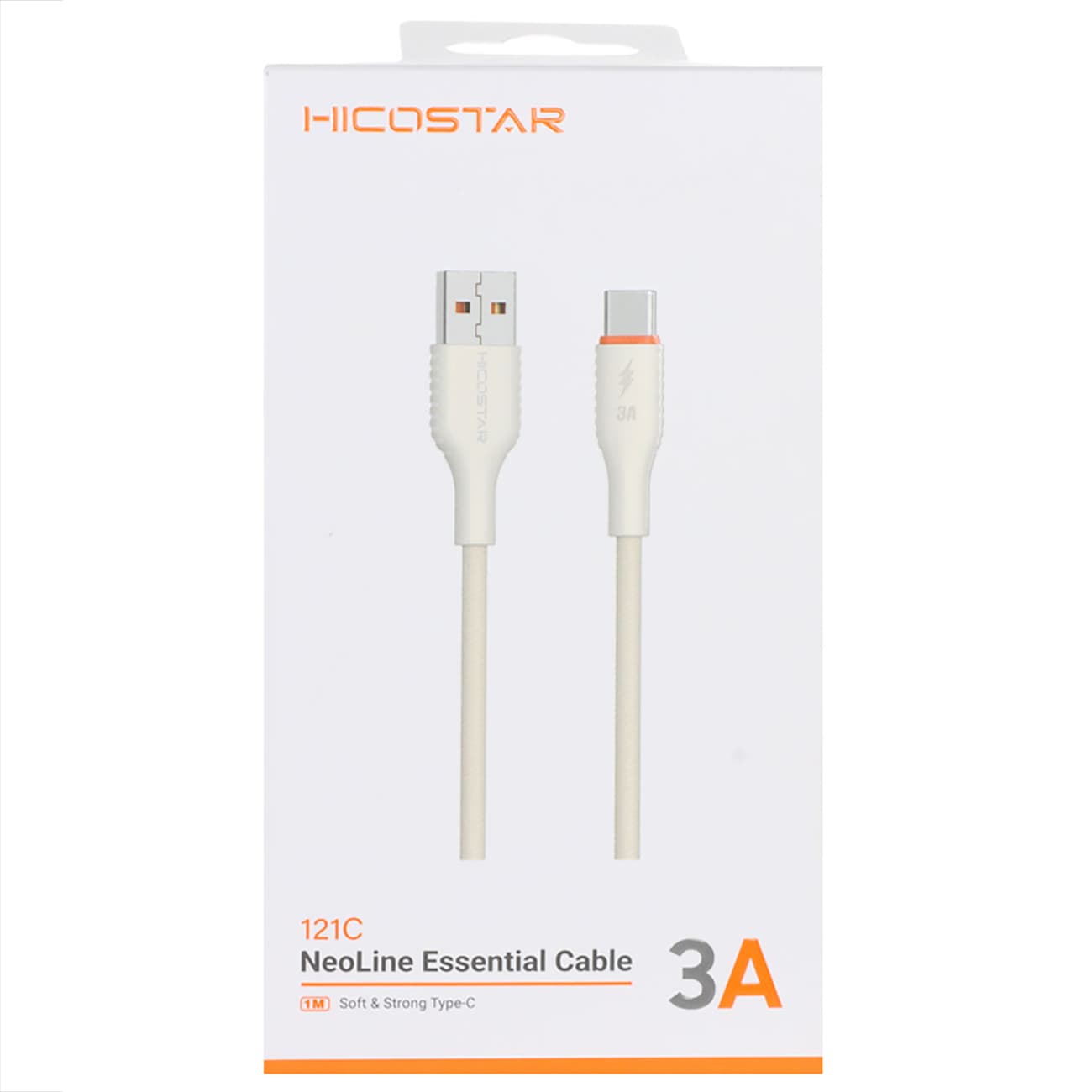 کابل تایپ سی 3 آمپر هایکو استار HICOSTAR مدل 121C طول 1 متر — تصویر ۳