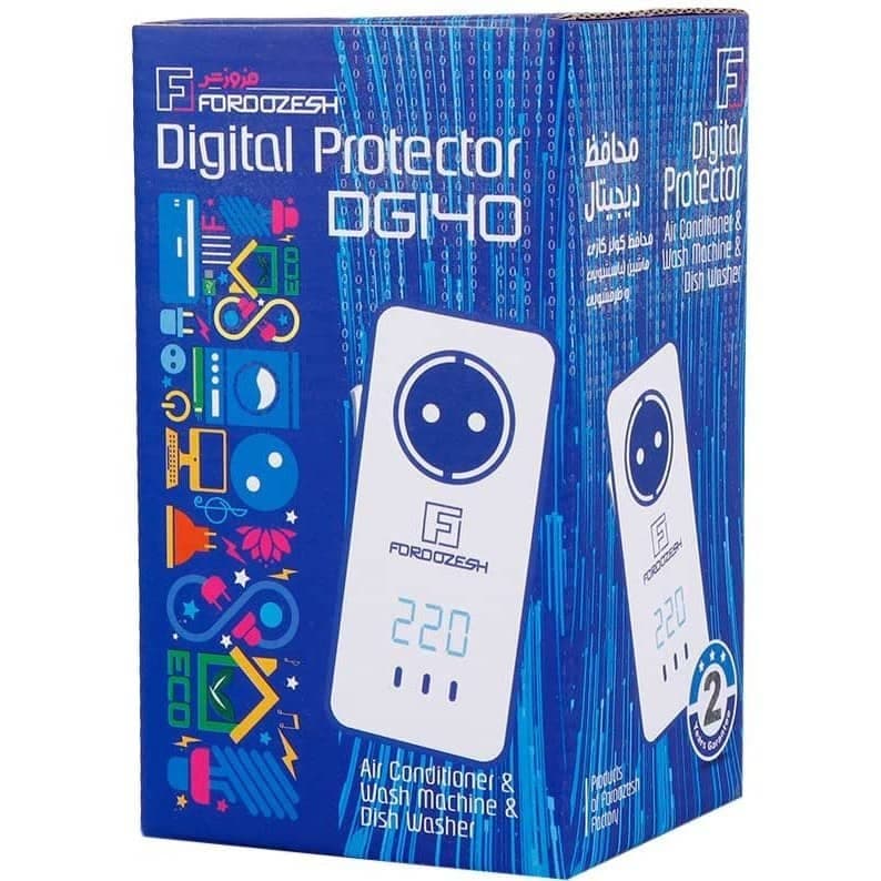 محافظ برق ماشین لباسشویی و ظرفشویی Foroozesh DG140 — تصویر ۲
