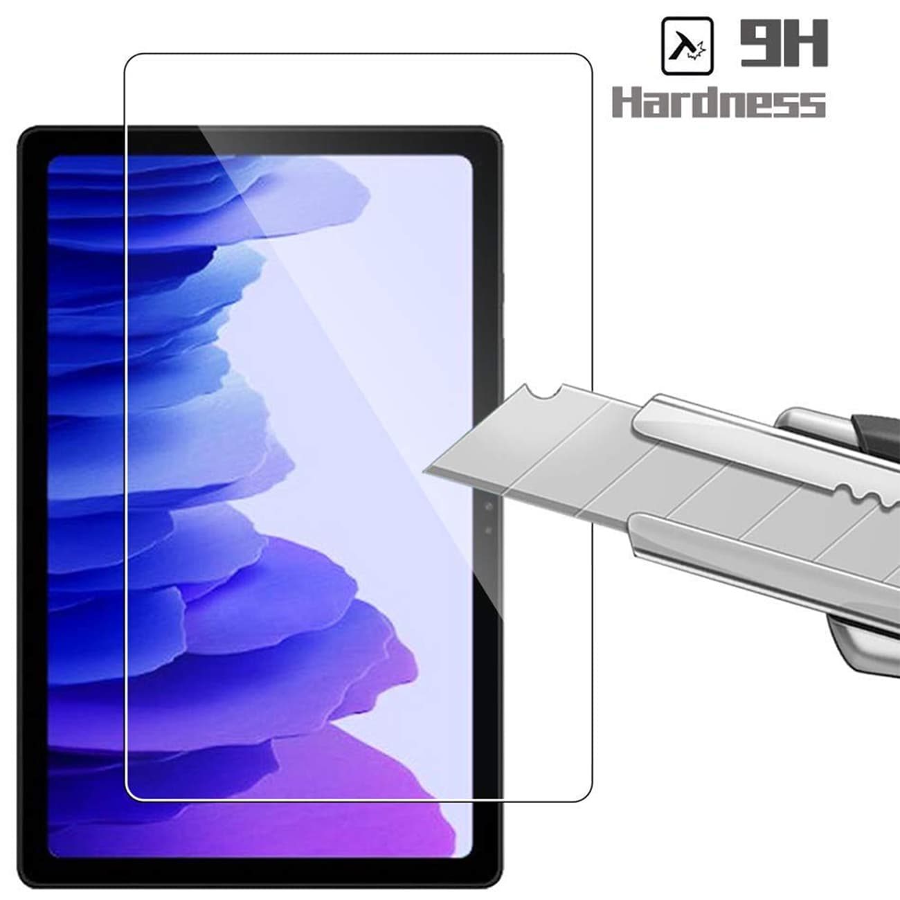 گلس شیشه‌ای شفاف تبلت سامسونگ گلکسی Tab A7 10.4" 2020 — تصویر ۲