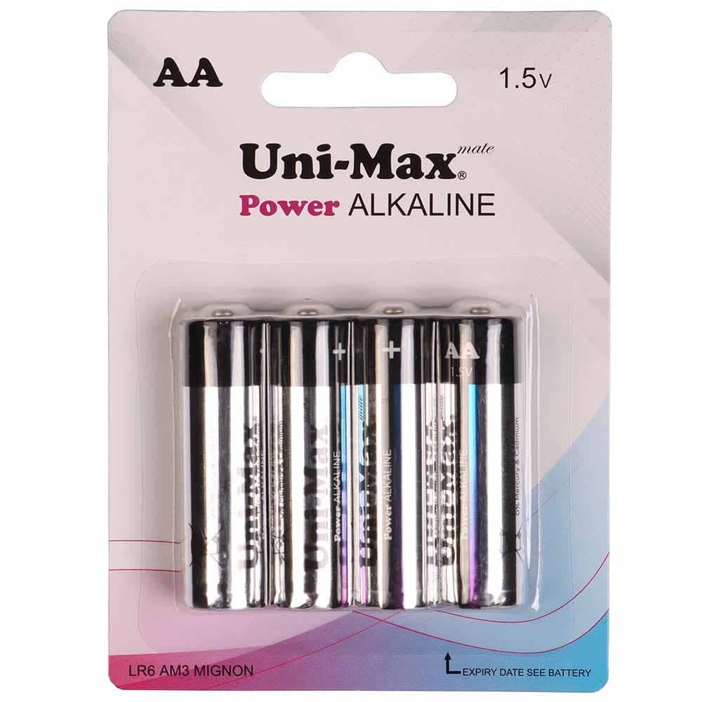 باتری قلمی Uni Max Power Alkaline بسته 4 تایی