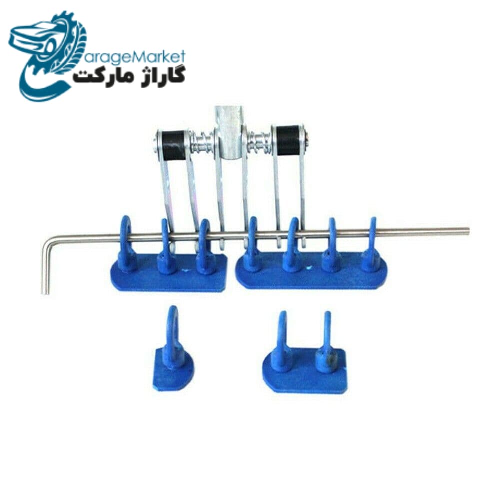 چسبونک قطاری پیچی چهار پارچه قابل تنظیم صافکاری بی رنگ همراه با میله — تصویر ۶