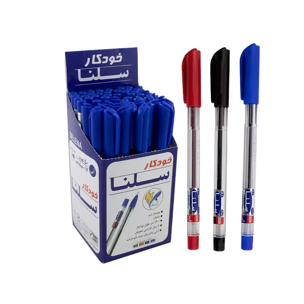 خودکار 50 عددی نوک 0.7 بدنه کریستال سلنا
