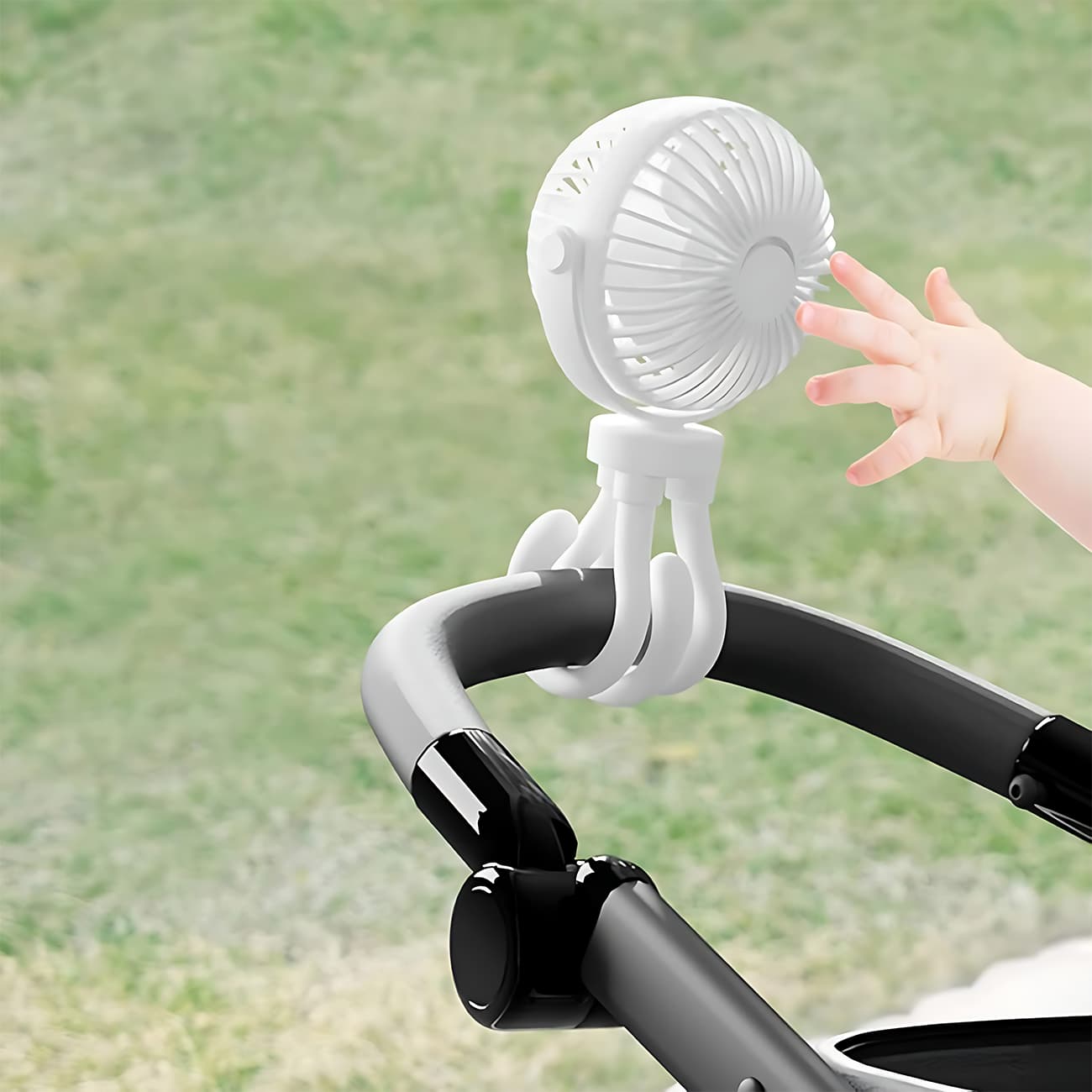 پنکه شارژی کوالیتل Qualitell مدل Y5 ZSM250617 رومیزی، دستی و آویز قابل چرخش — تصویر ۸