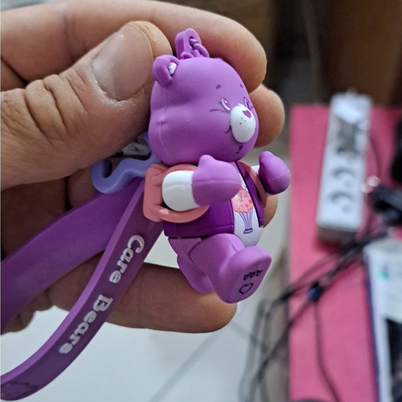 جاکلیدی و آویز کیف طرح خرس مهربان سری Care Bears — تصویر ۳