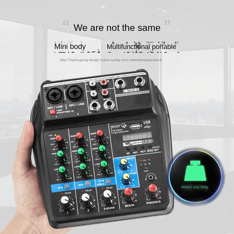 کارت میکسر صدا 4 کاناله مدل Mixing Console — تصویر ۳