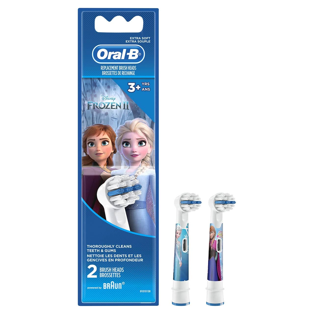 سری یدک مسواک برقی اورال بی Oral-B بچگانه مدل Frozen 2 بسته 2 عددی