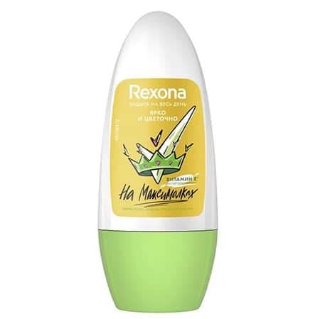 مام رولی رکسونا Rexona روشن کننده زیر بغل 72 ساعته مدل Bright And Floral
