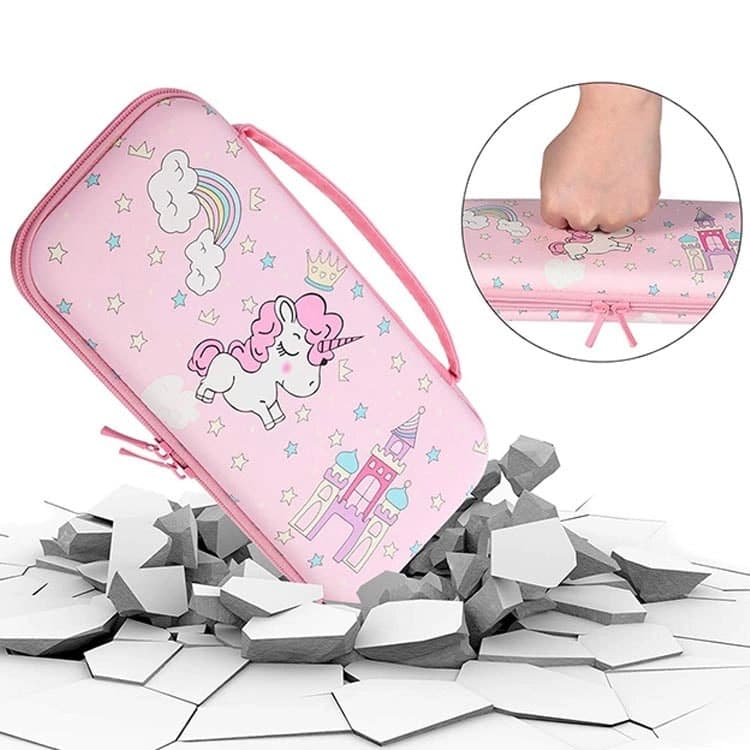 کیف FUNDIARY مدل GNSA-FUN101 مخصوص Nintendo Switch – طرح Pink Unicorn — تصویر ۳