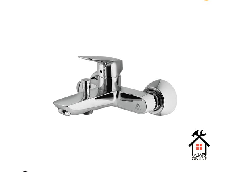 شیر حمام کروم درخشان مدل هانس