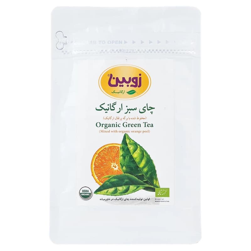 چای سبز پرتقال ارگانیک زوبین