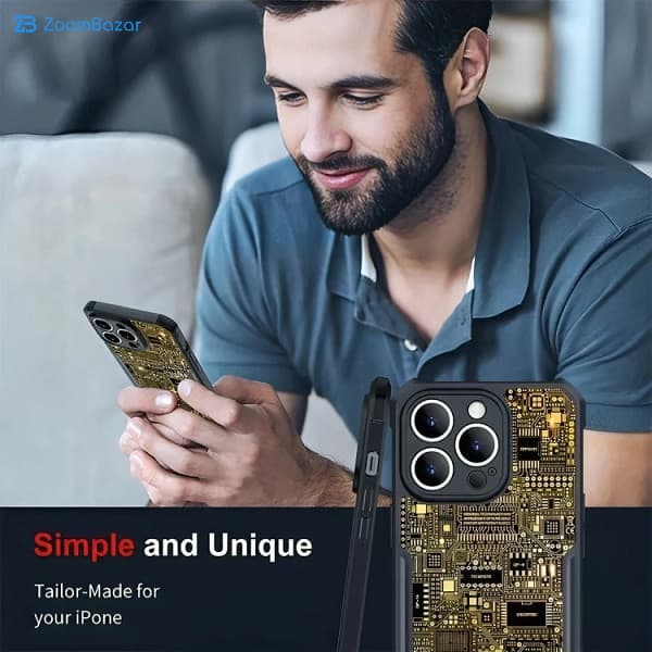 کاور ژاند مدل Gold مناسب برای گوشی موبایل اپل iPhone 13 Pro max — تصویر ۷