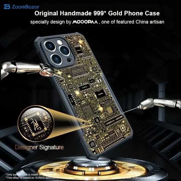 کاور ژاند مدل Gold مناسب برای گوشی موبایل اپل iPhone 13 Pro max — تصویر ۳
