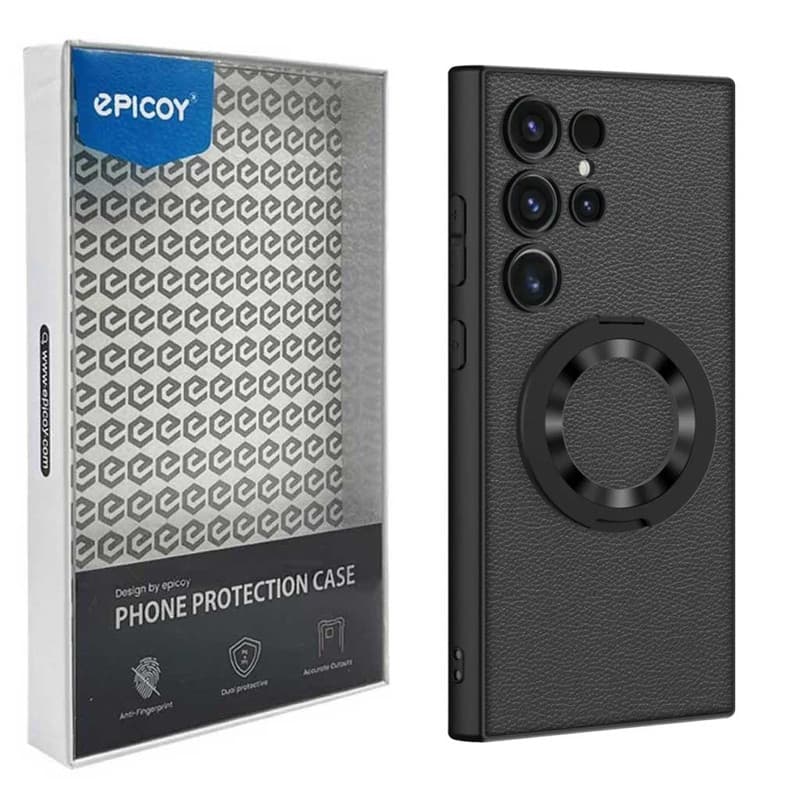 قاب اپیکوی مدل Ring Mag Leather مناسب برای گوشی موبایل سامسونگ Galaxy S24 Ultra