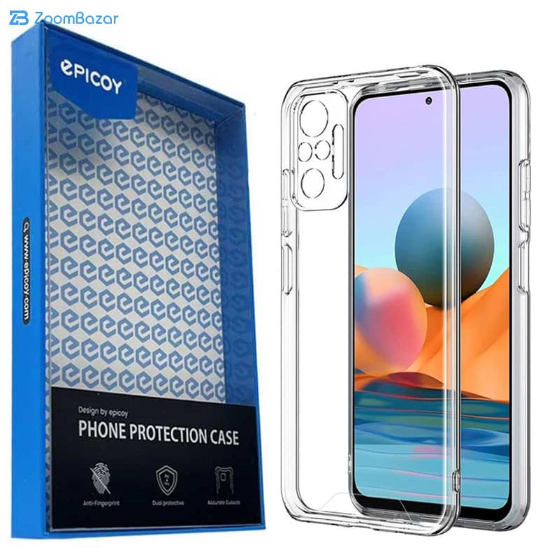 قاب اپیکوی مدل Transparent Clear مناسب برای گوشی موبایل شیائومی Redmi Note 10 Pro 4G — تصویر ۲