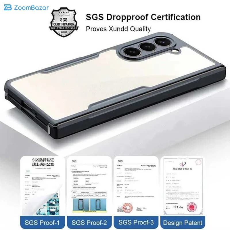 قاب اپیکوی مدل Xundd Beatle مناسب برای گوشی موبایل سامسونگ Galaxy Z Fold 6 — تصویر ۱۲