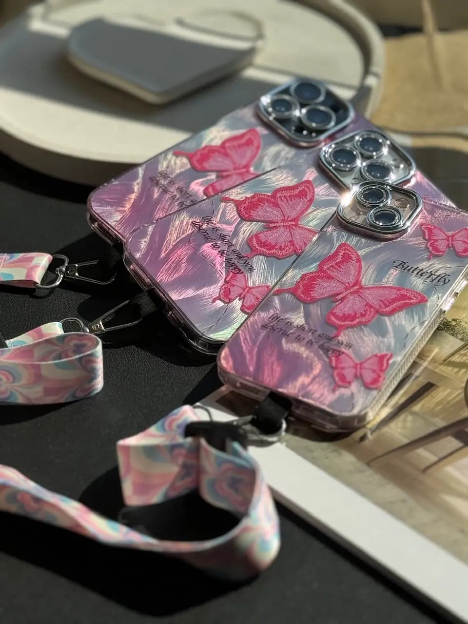 قاب Pink Butterfly (کدC1660) — تصویر ۲