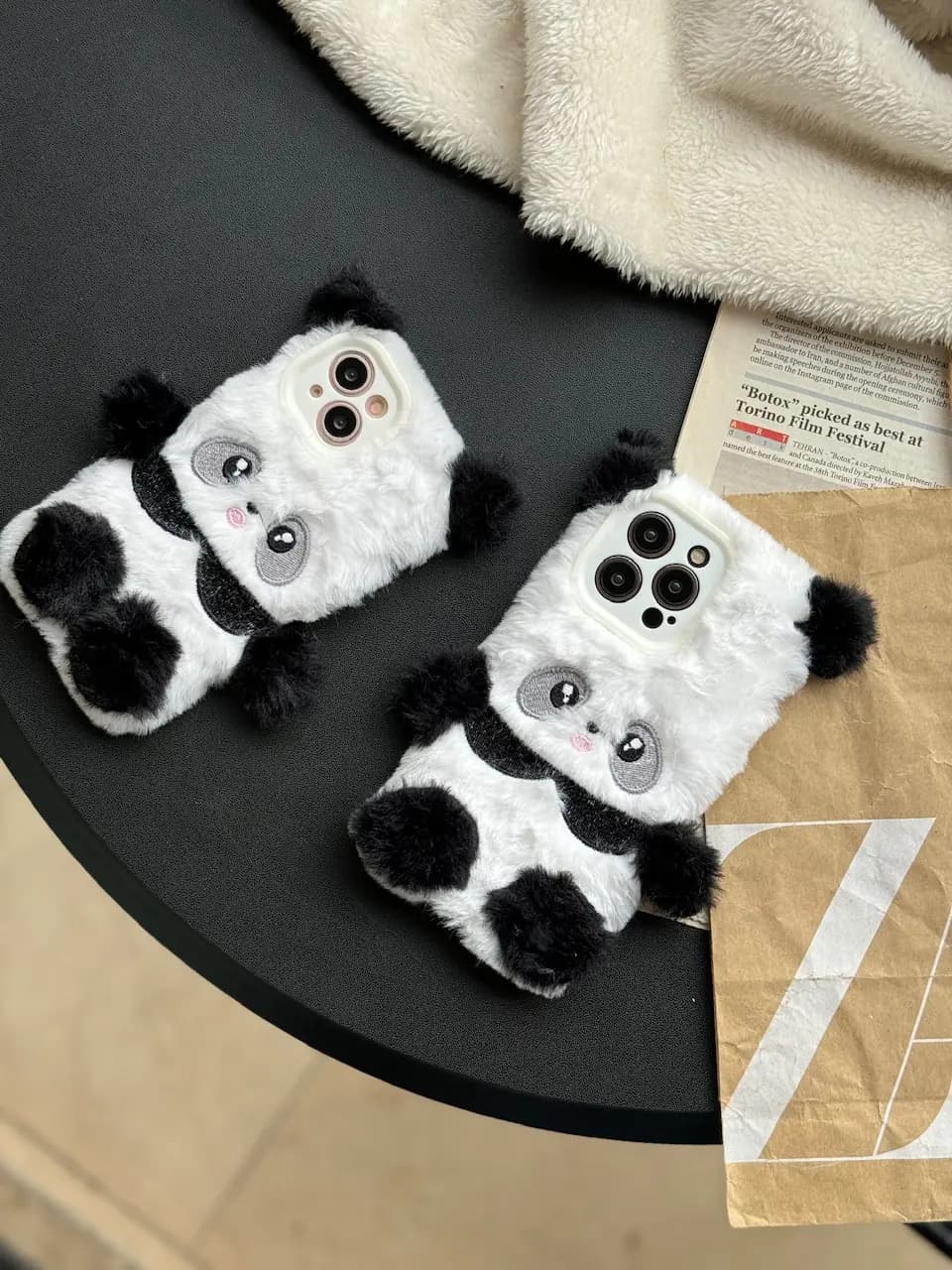 قاب Panda عروسکی پشمالو (کدC1606) — تصویر ۷