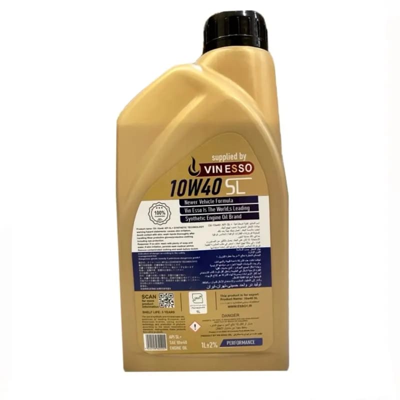 روغن موتور سیکلت تمام سنتتیک وینسو اویل مدل SL 10W-40 حجم 1 لیتر — تصویر ۲