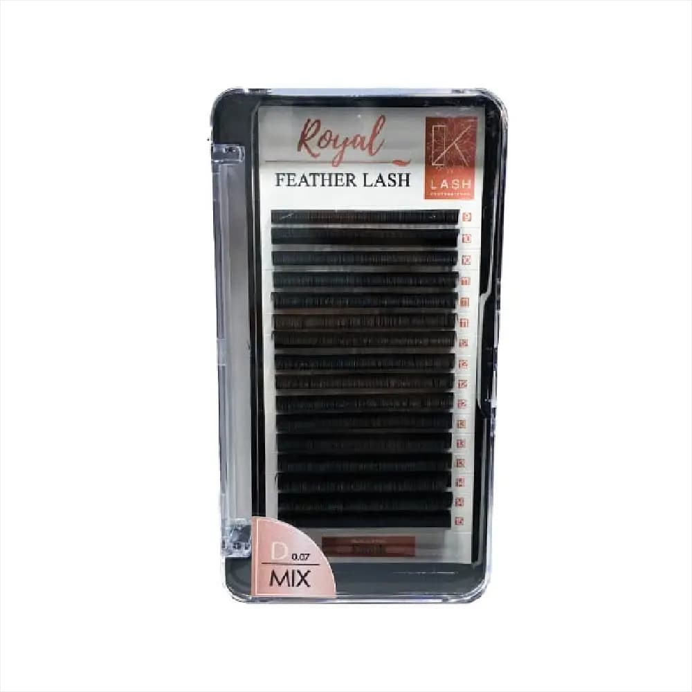 پالت مژه اکستنشن والیوم 16 لاین کی لش K LASH سایز میکس ضخامت 0.07 فر D