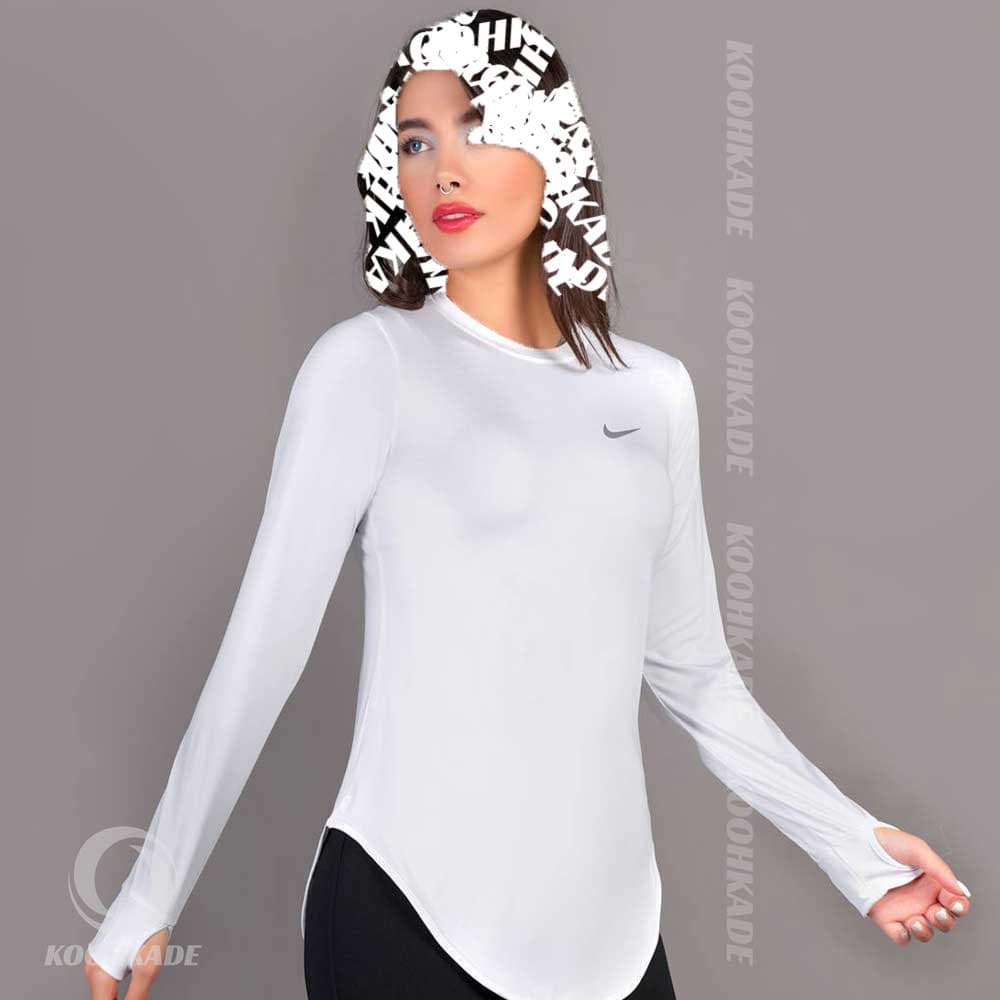 تونیک ورزشی یقه دار فینگردار NIKE — تصویر ۶