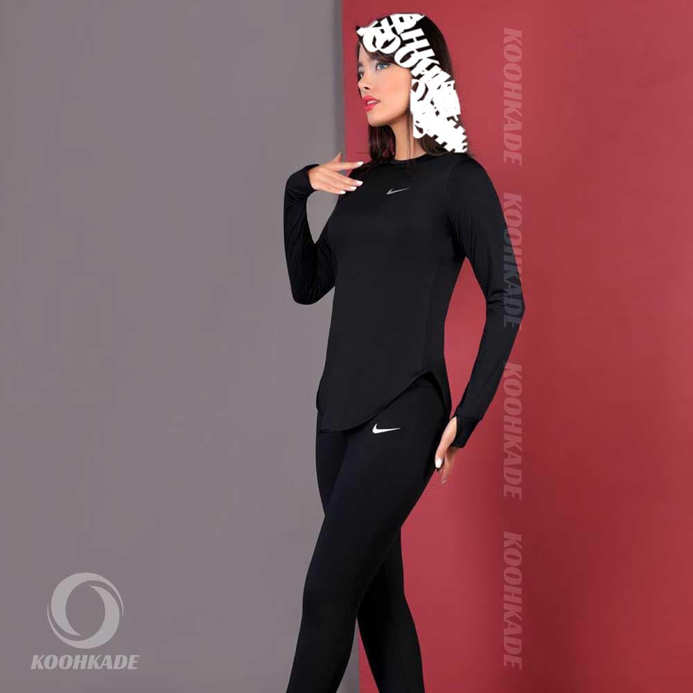تونیک ورزشی یقه دار فینگردار NIKE — تصویر ۷
