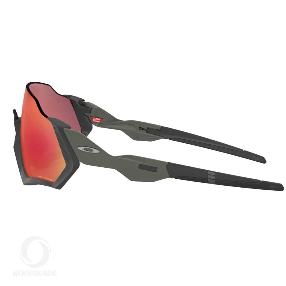 عینک OAKLEY سه لنز FLIGHT JAKET OAKLEY GOLD Black — تصویر ۴