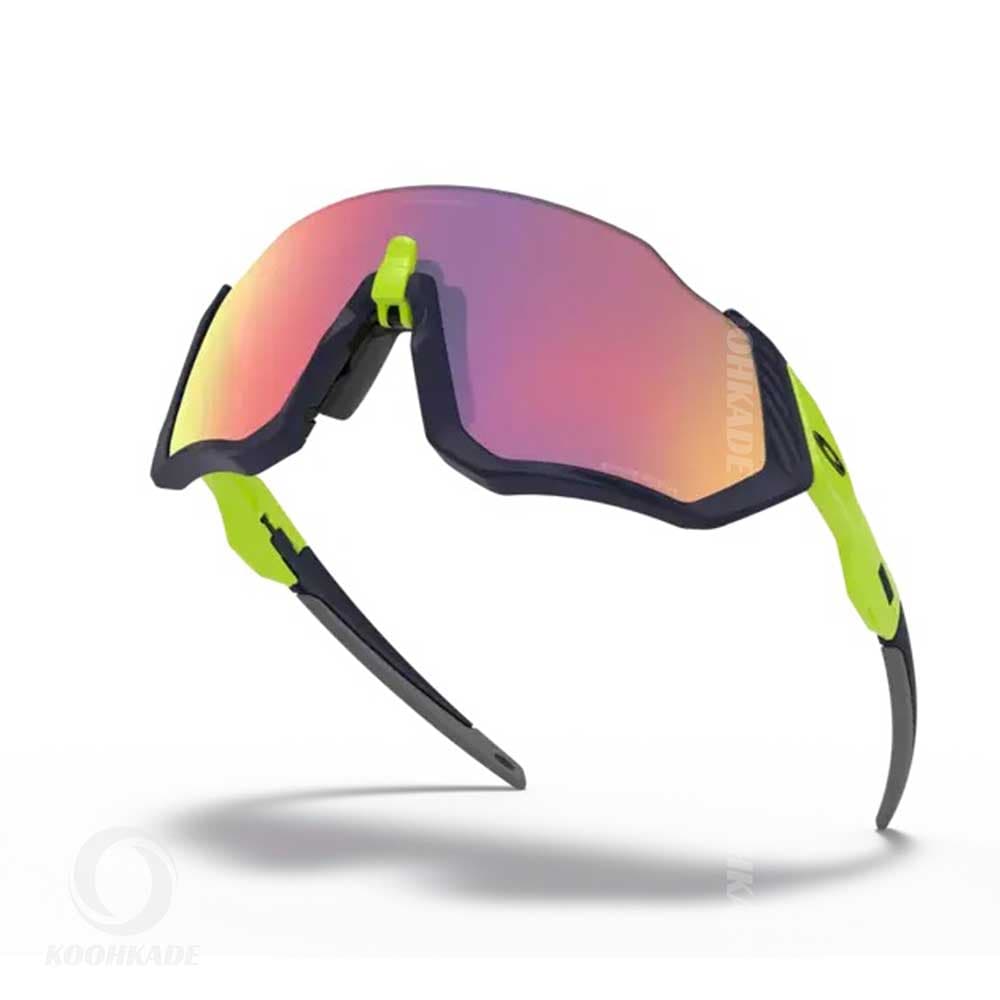 عینک OAKLEY سه لنز FLIGHT JAKET OAKLEY Black Green — تصویر ۵
