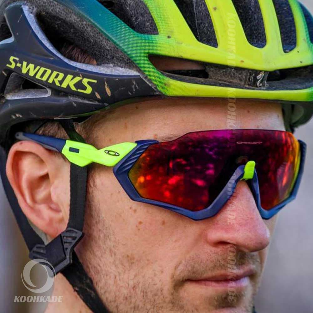 عینک OAKLEY لنز FLIGHT JAKET OAKLEY Black Green — تصویر ۳