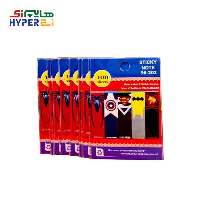 کاغذ یادداشت چسب دار استیک نوت (ایندکس) فانتری طرح ابرقهرمان ها