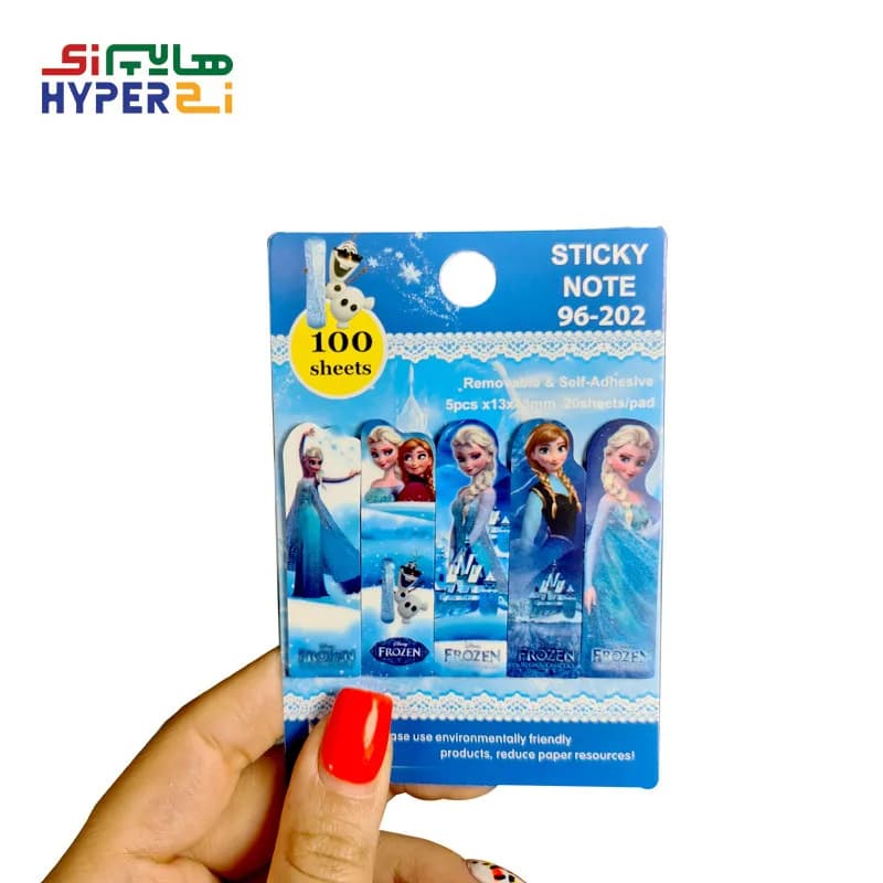 کاغذ یادداشت چسب دار استیک نوت (ایندکس فانتزی) طرح (frozen) فروزن